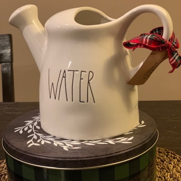 Rae Dunn Other - Rae Dunn "WATER" watering canister w/ribbon.